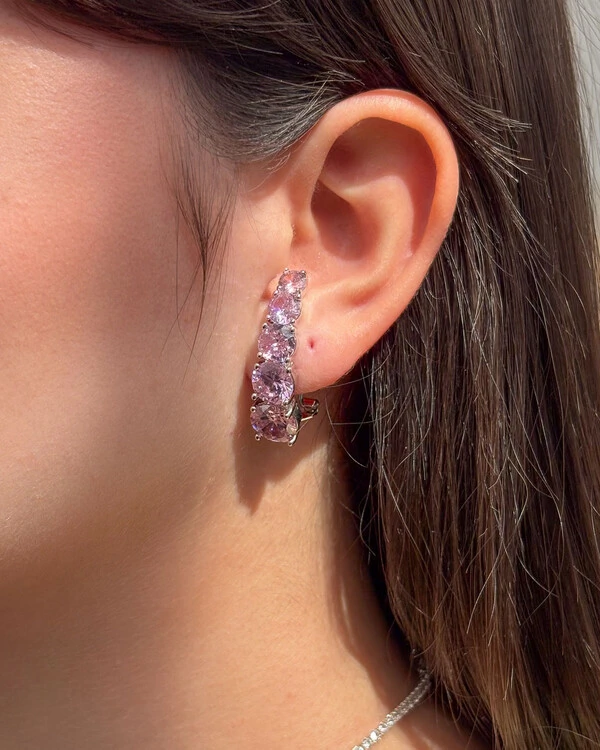 Brinco Ear Hook Leticia Silver