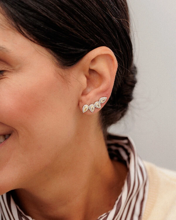 Brinco Ear Cuff Lume - Prata 925