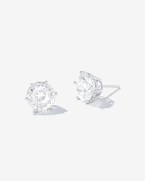 Brinco Évora Moissanite - 9,5 mm - 3.5 ct - Prata 925