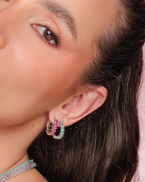 Brinco Argola Bianca Color