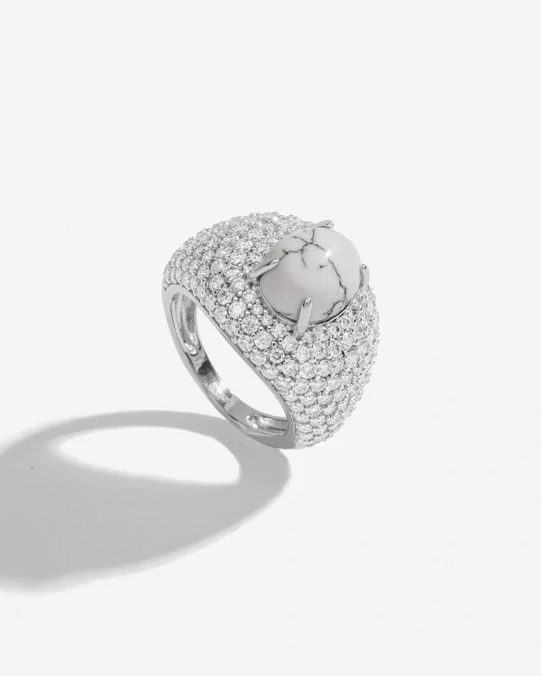 Anel Mindinho Turquesa Branca - Moissanite - 1.5mm - 2.37ct - Prata 925