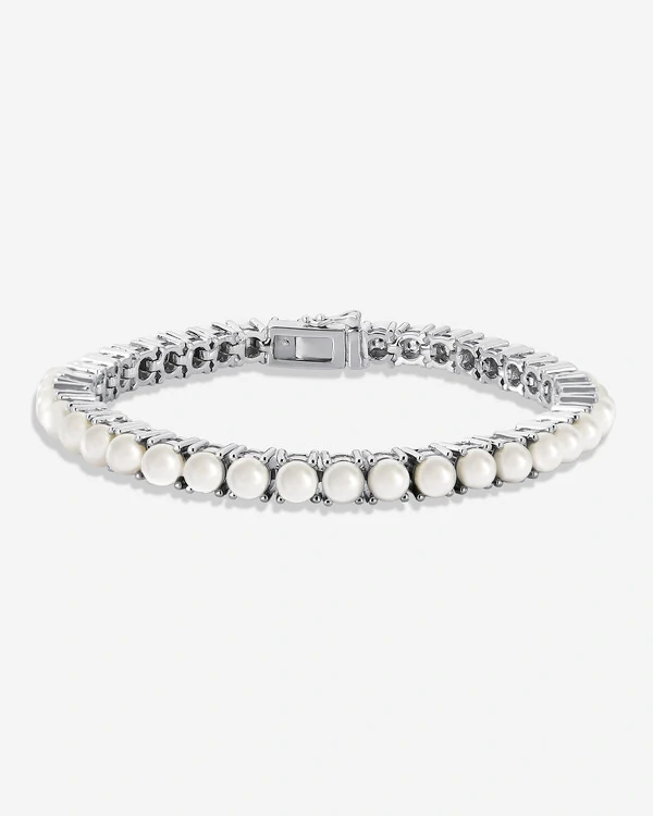 Pulseira Riviera Pérola - Prata 925
