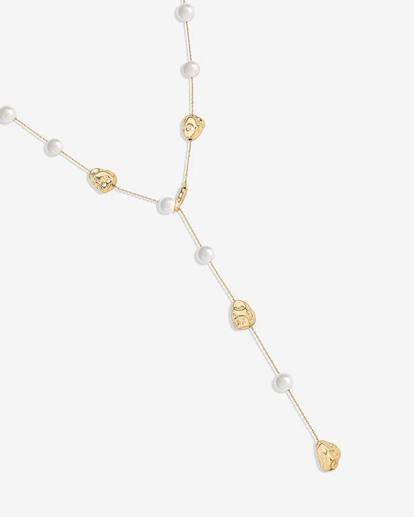 Colar Gravata Pérolas Jane