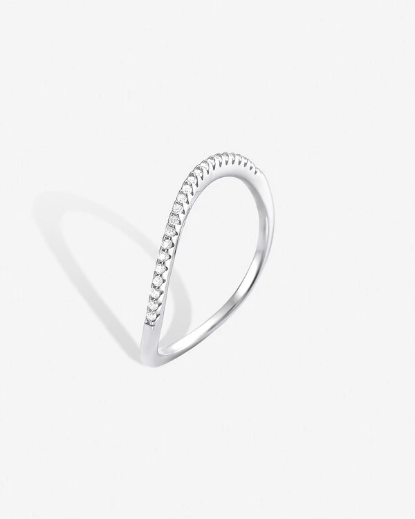 Anel Duplo Brena - Moissanite - 8x12mm - 4.1ct - Prata 925