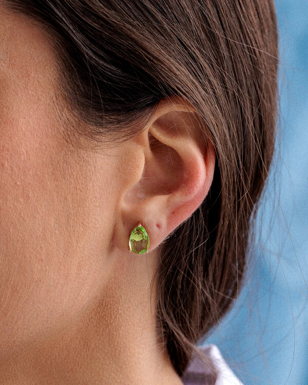 Brinco Gota Peridoto