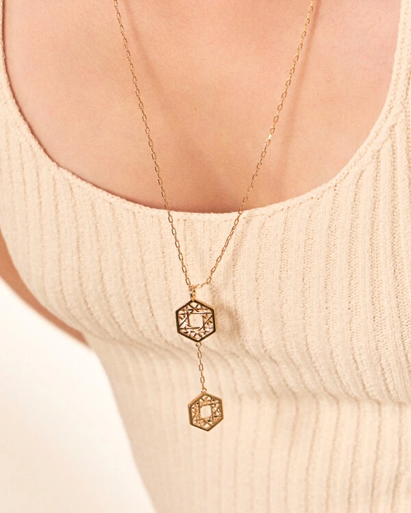 Colar Gravata Geometric