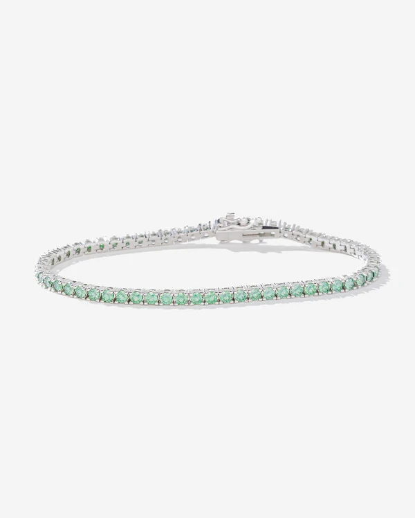 Pulseira Riviera Mavi 16 cm - Moissanite 0.6ct - 2,5 mm - Prata 925