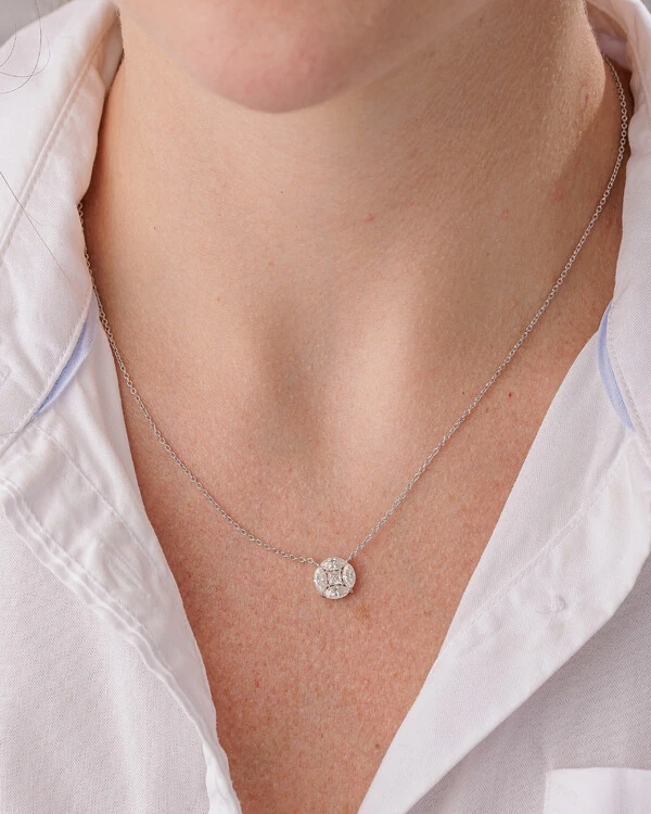 Colar Noite e Luz Moissanite - Prata 925