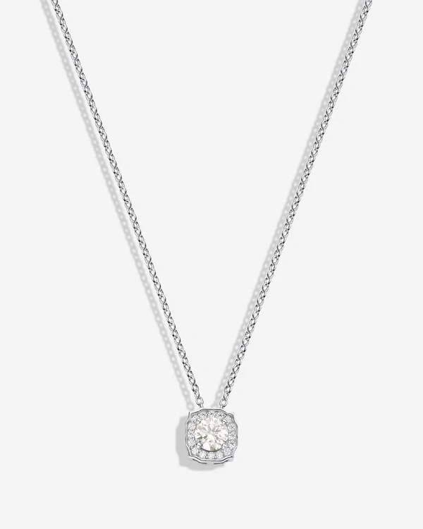 Colar Selena Moissanite - 5 mm - Prata 925