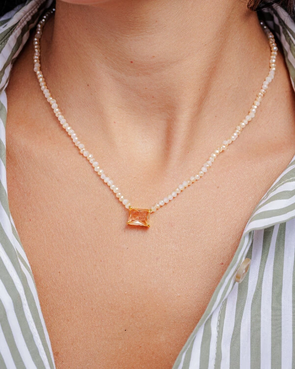 Colar Solar Mini Square