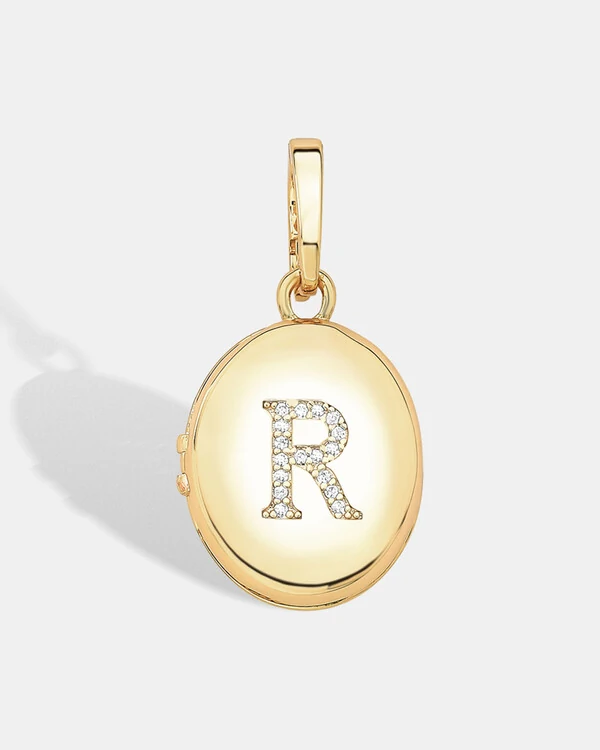 Pingente Relicário Letra