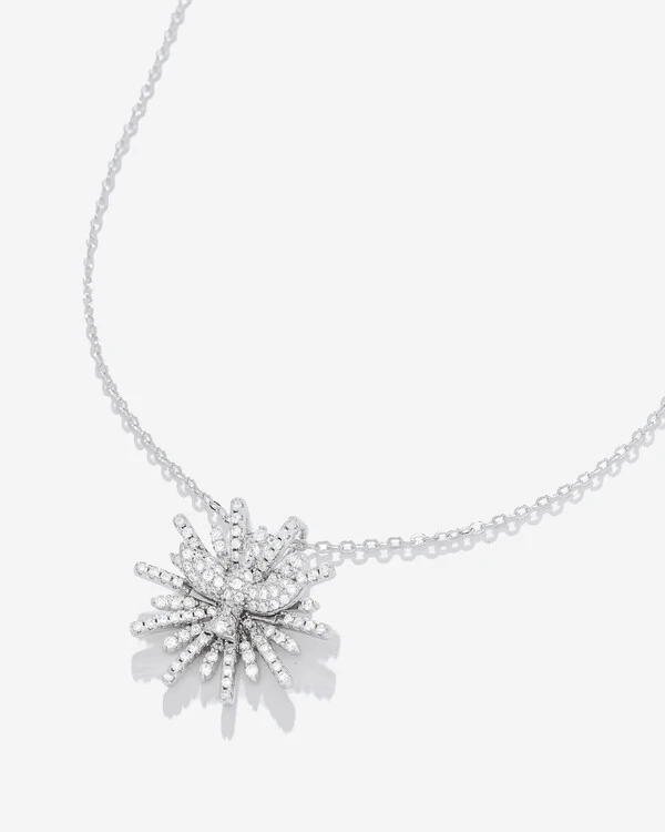 Colar Espírito Santo P- Moissanite 0.63ct - Prata 925 -