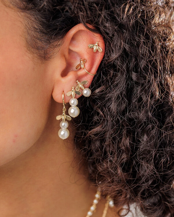 Brinco Argola Melissa Pérola