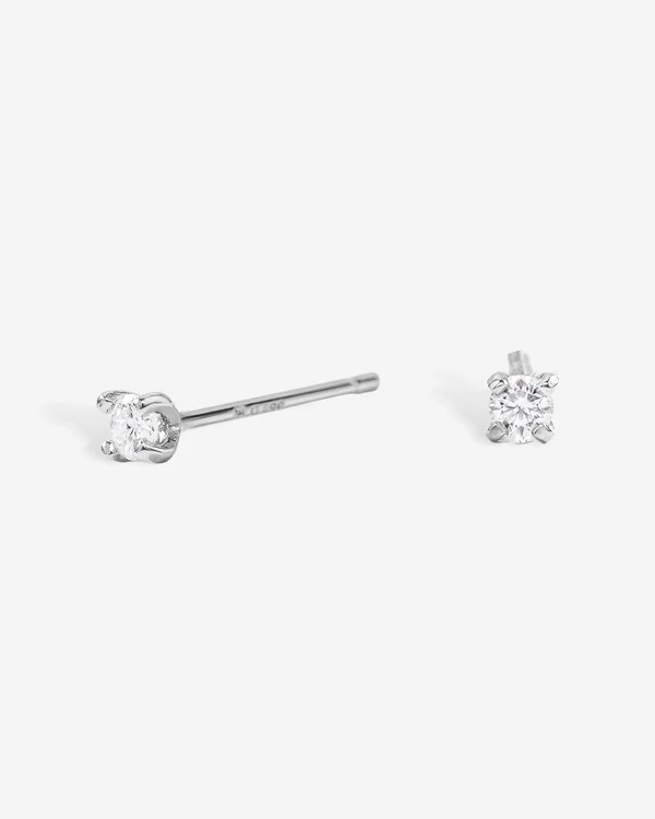 Brinco Moissanite Luly M - Moissanite 0.2ct - 3 mm - Prata 925