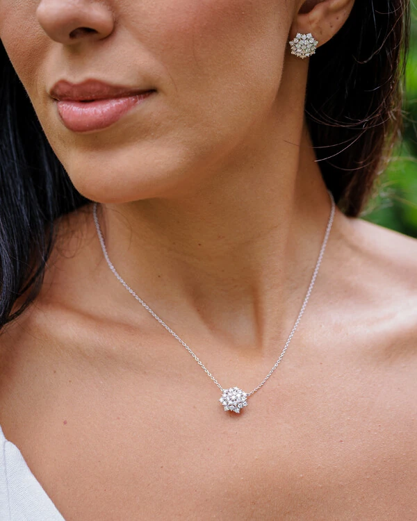 Colar Celine Moissanite - 0.66ct - 1,3cm - Prata 925