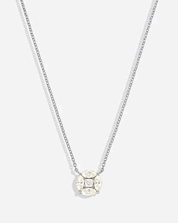 Colar Noite e Luz Moissanite - Prata 925