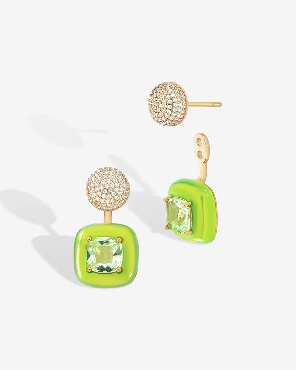 Brinco Ear Jacket Lime Glow