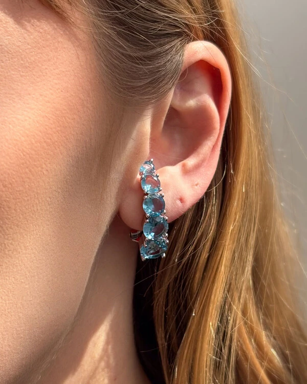 Brinco Ear Hook Leticia Silver