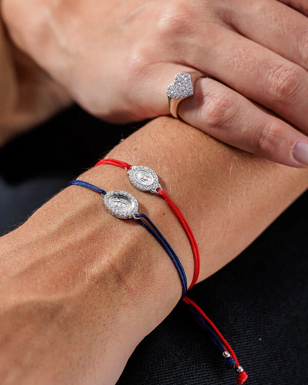 Pulseira Fio Encerado Nossa Senhora De Međugorje - Prata 925