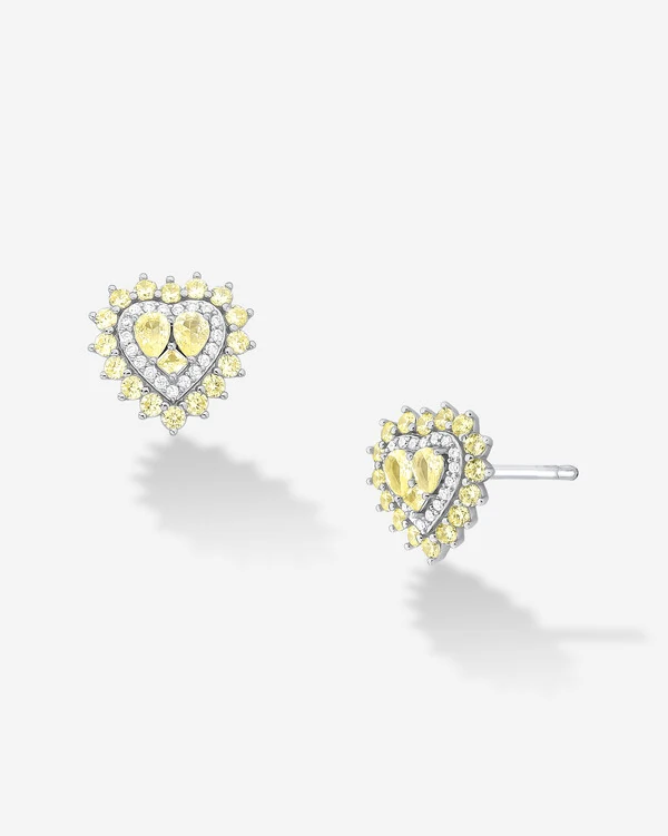 Brinco Coração Lavínia - Prata 925