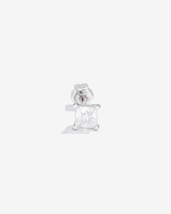 Piercing Square - Moissanite - 0.3ct - 3x3mm - Prata 925