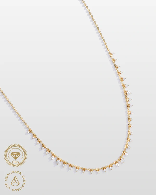 Colar Sunshine - Moissanite 4,5 mm - 0.8CT - Prata 925