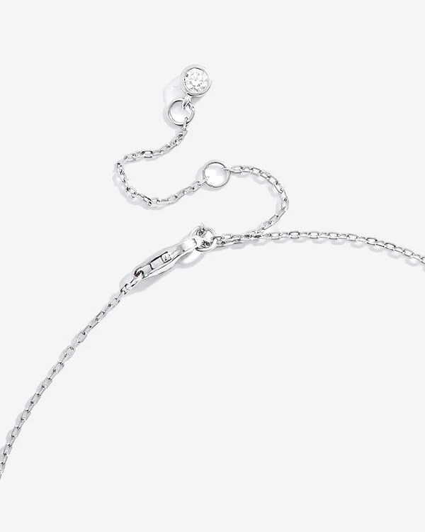 Colar Penélope - Moissanite 4x4 mm - 0.5ct - Prata 925