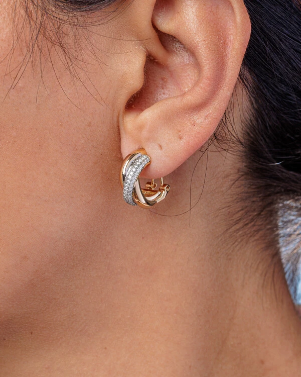 Brinco Argola Moissanite Evian - 0.67ct - Prata 925