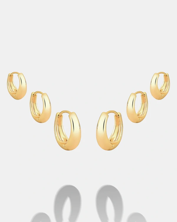 Trio de Argolas Selene