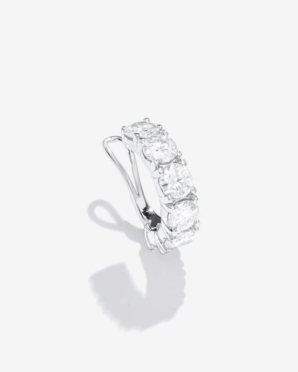 Piercing Aurora- Moissanite 3,5 mm - 0.2ct- Prata 925