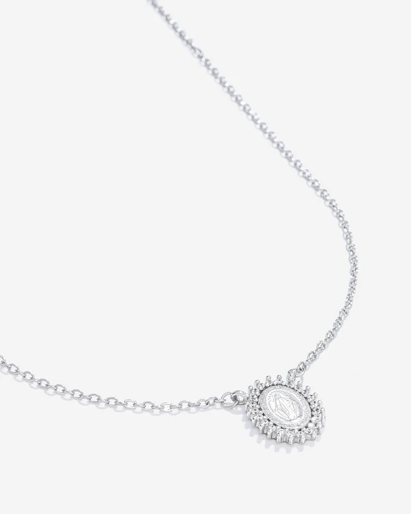 Colar Medalha Nossa Senhora das Graças - Prata 925