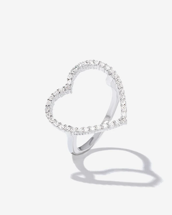 Anel L'amour Moissanite - 0.34ct - Prata 925