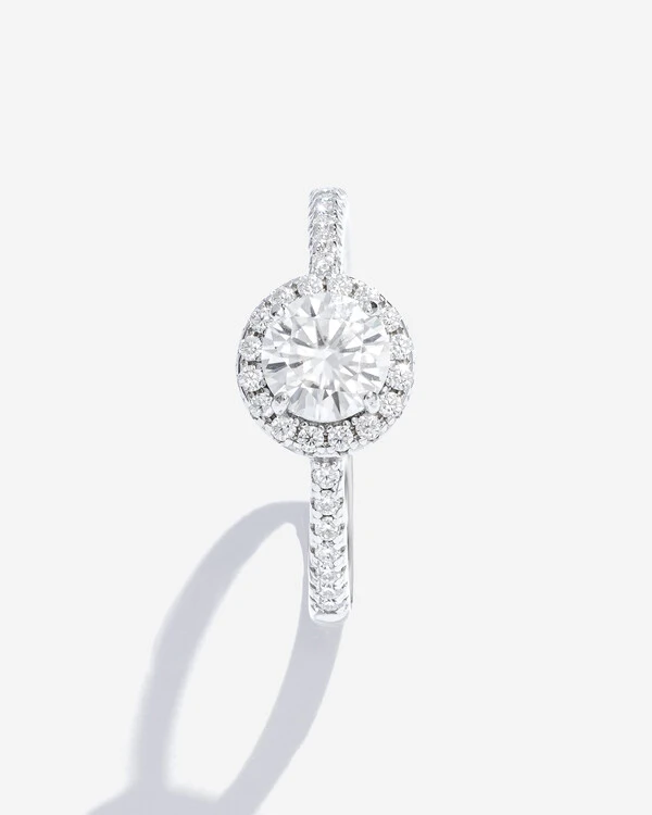 Anel Solitário Miray - Moissanite 6 mm - 0,8ct - Prata 925