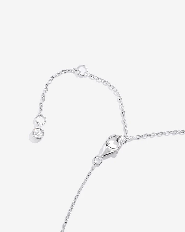 Colar Ponto de Luz Glitz - Moissanite - 9,5 mm - 3.5ct - Prata 925