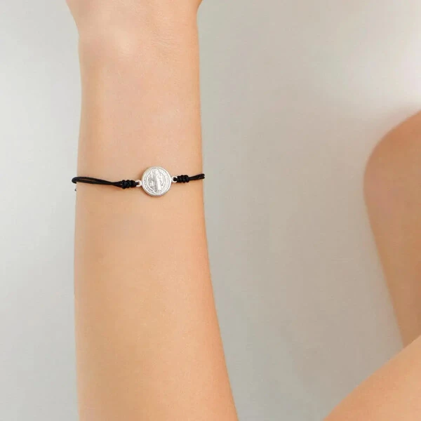 Pulseira Fio Encerado São Bento - Prata 925