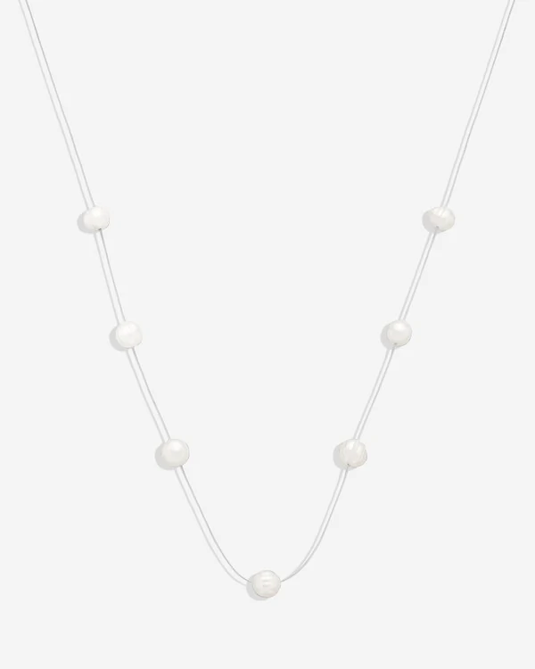 Colar Fio Invisível Pérolas
