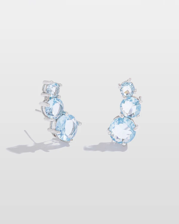 Brinco Ear Cuff Helena Colors - Silver