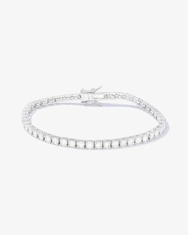 Pulseira Riviera Moissanite - Prata 925 (17cm - 2mm)