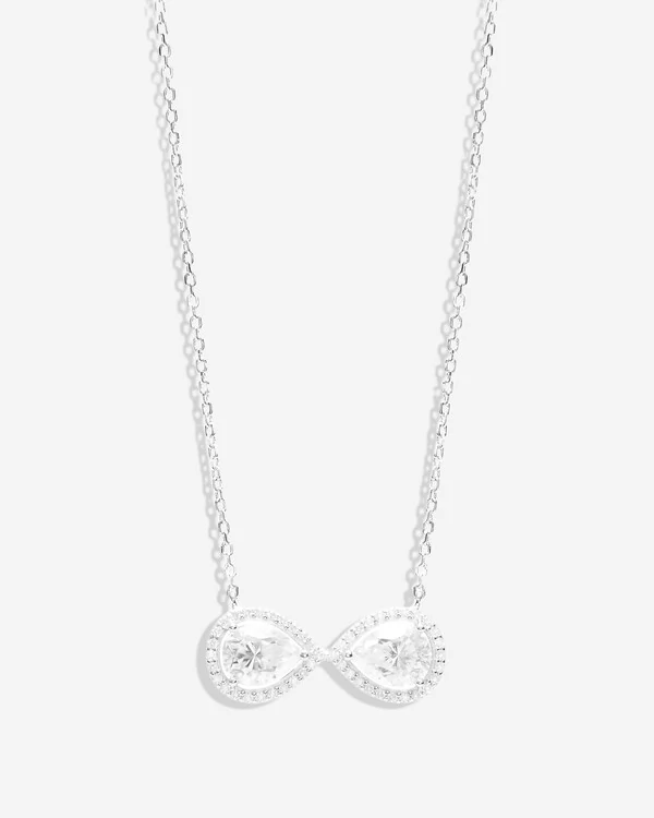 Colar Moissanite Infinity - Prata 925