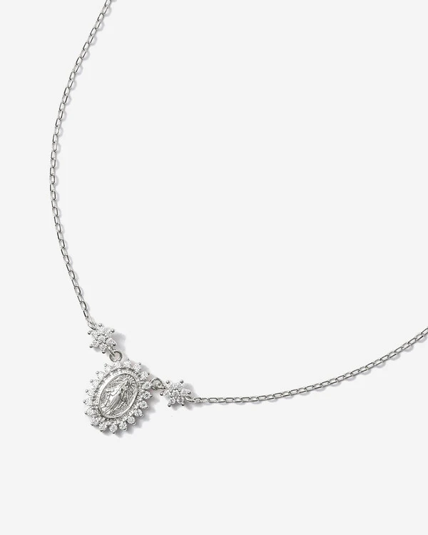Colar Medalha Nossa Senhora das Graças - Prata 925