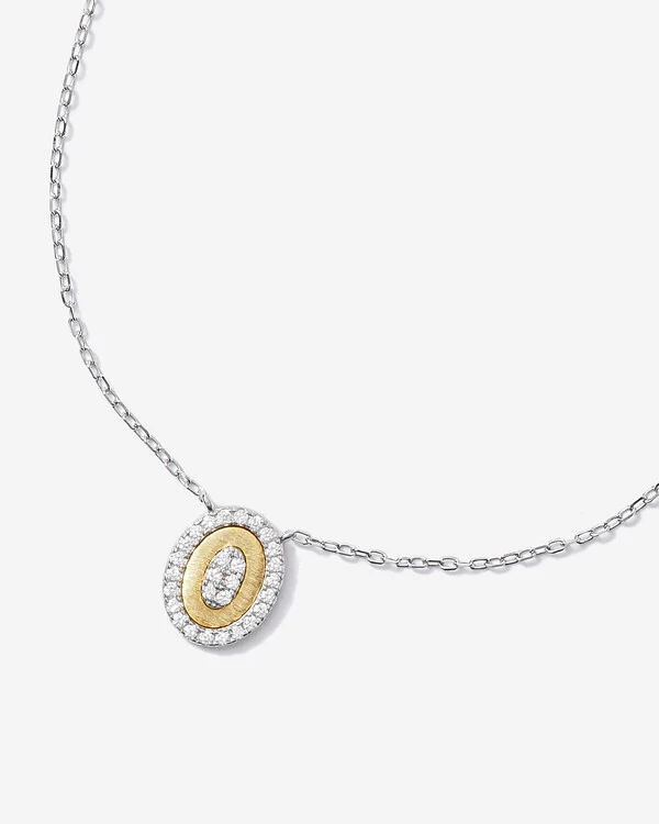 Colar Duo Composê- Oval - Prata 925