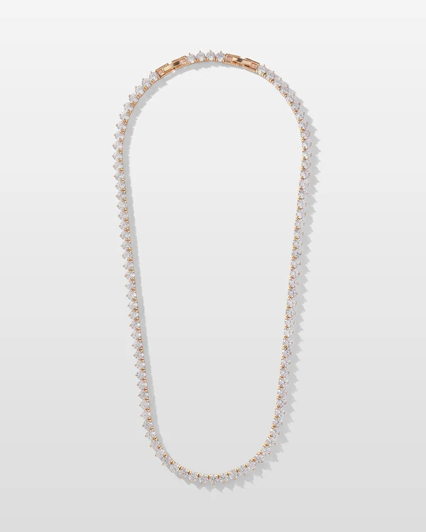 Colar Riviera Com Extensor Natalie - 3 mm - 3 Garras