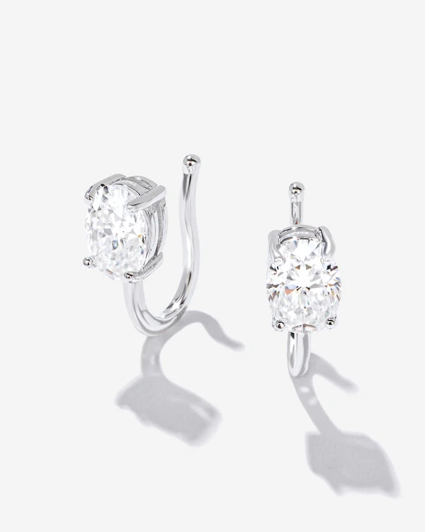 Piercing Spark - Moissanite 7 mm x 5 mm - 2.0ct - Prata 925 (cópia)