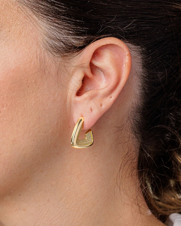 Brinco Argola Triangular Sissi