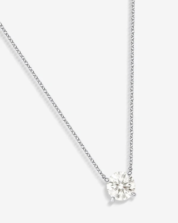 Colar Ponto de luz Moissanite 8 mm - Prata 925