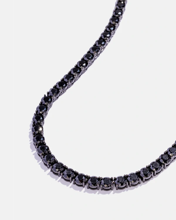 Colar Riviera Com Extensor Helena Black - 5mm - 4 Garras