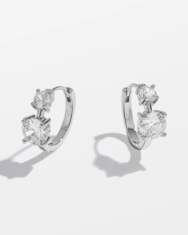 Brinco Argola Corina - Silver