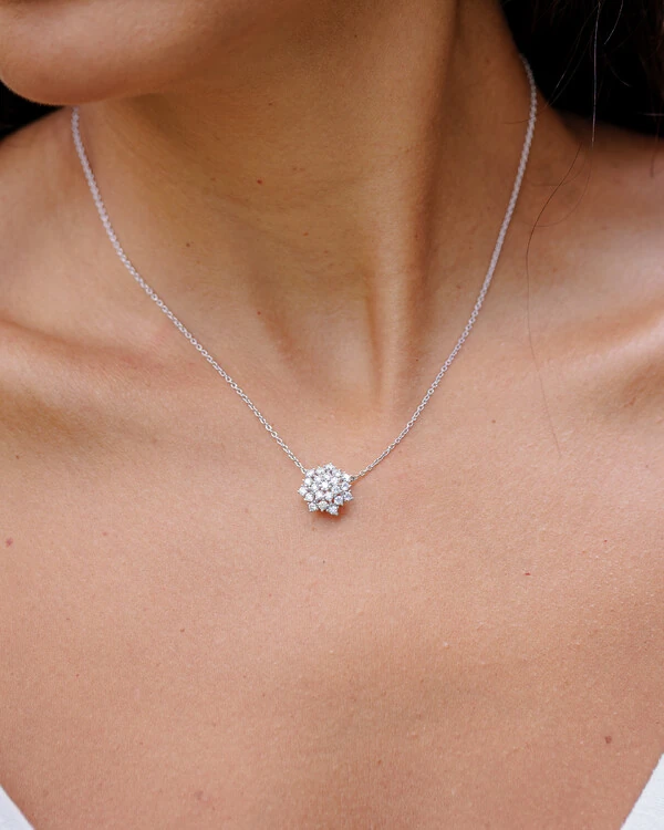 Colar Celine Moissanite - 0.66ct - 1,3cm - Prata 925