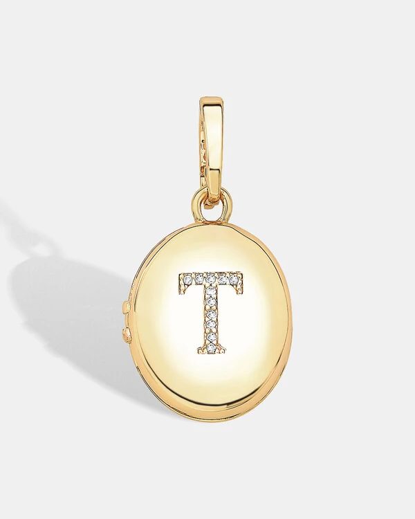 Pingente Relicário Letra