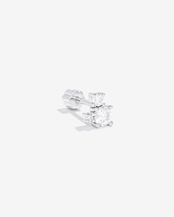 Piercing Julieta Moissanite 2mm - Prata 925